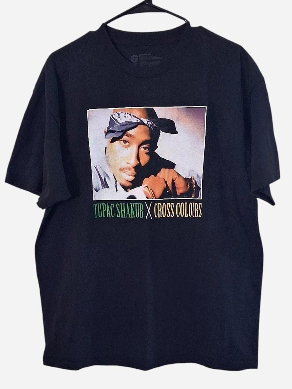 Cross Colours x Graphic Bandana Portrait Tee - Black